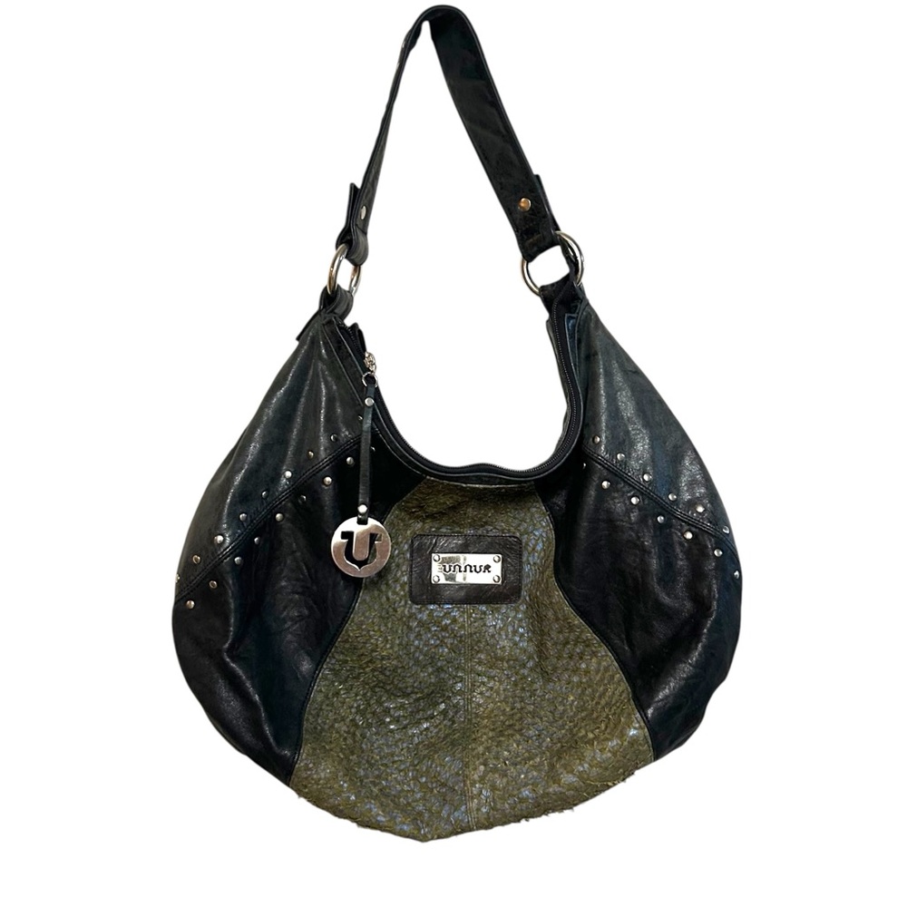 Unnur Emble hobo bag in sky studded eco fashion festival indie‎ leather goth